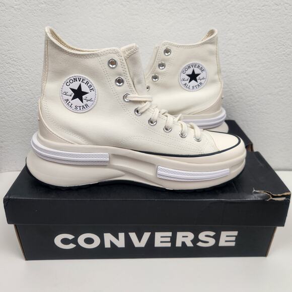 Converse Run Star Legacy CX High Top Sneaker Egret Beige Men 8.5 Women 10 NIB - Picture 1 of 11